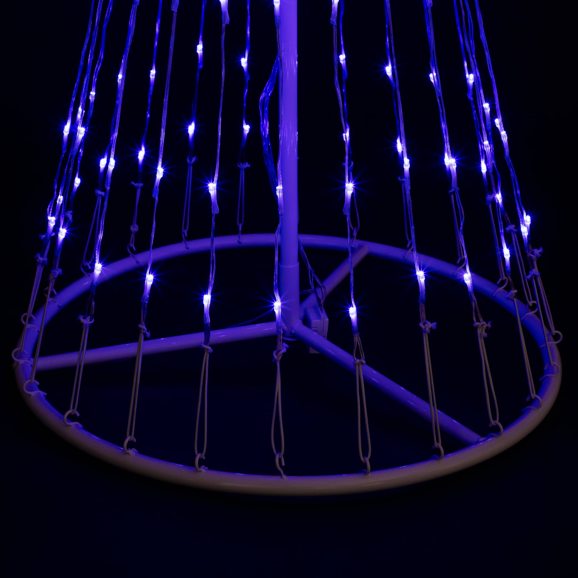 4ft. Light Show Christmas Tree with Star, Blue LED Lights